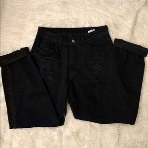 shein high waisted ripped pants